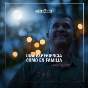 Una experiencia como en familia bajo las luces del viñedo