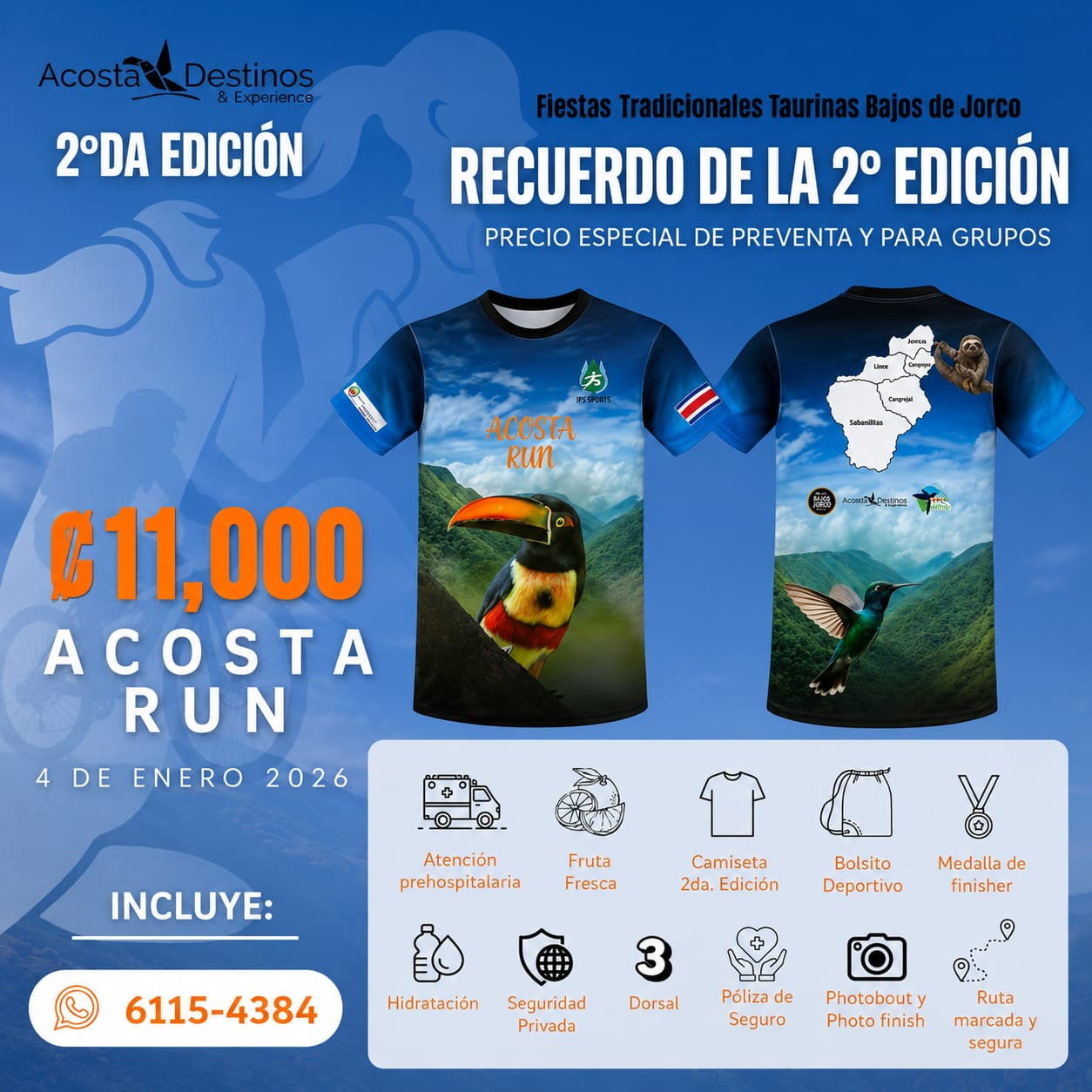 AcostaRUN 2da Edición — Camiseta