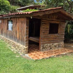 Cabina rústica de madera