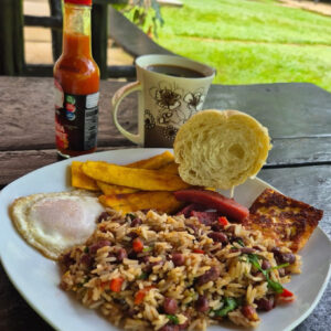 Desayuno típico costarricense